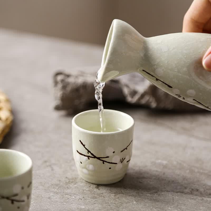 Dí Ruì'ēn Japonská keramická sada pro saké a destiláty
