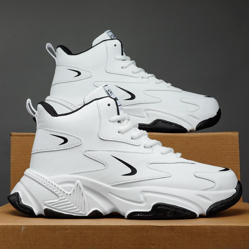 Putian high-top autumn student running basketball actual sports leisure height increase Xiaobai dad tide shoes