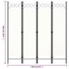 VidaXL Room Divider 4 Panels Cream White 160x180 Cm