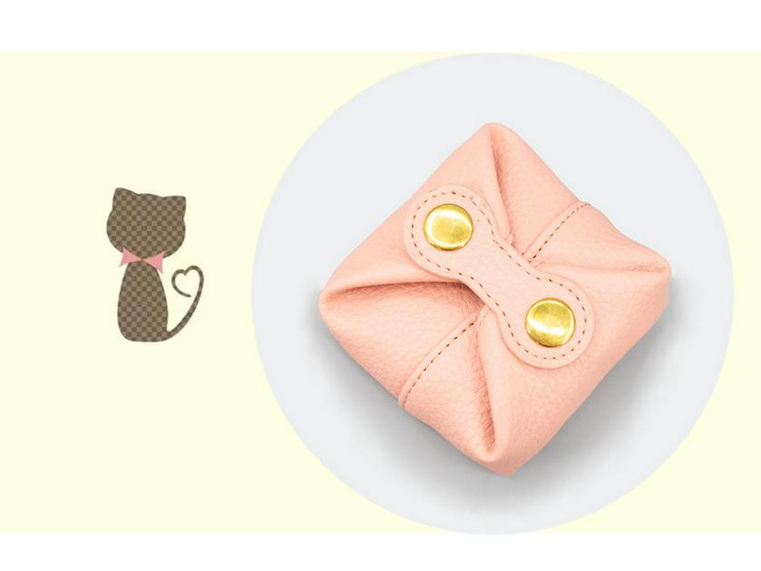Soft Leather Mini Coin Purse - Cute Japanese & Korean Style for Earphones, Keys, Coins, Lipstick, & More