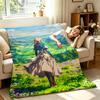Violet EEvergarden Throw Soft Warm Flannel Throw Blanket Multiuse for Sofa Bed Office Nap