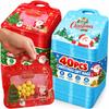 Christmas Gift Bags Resealable Handle Candy Cookies Storage Pouch Waterproof Snack Packaging Bag for Holiday Party Favors Gifts