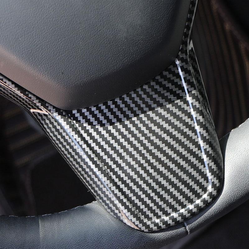 My Good Car Steering Wheel Panel Cover Sequins Interior Decorate Trim Sticker for Tesla Model 3 2016-2022 Model Y