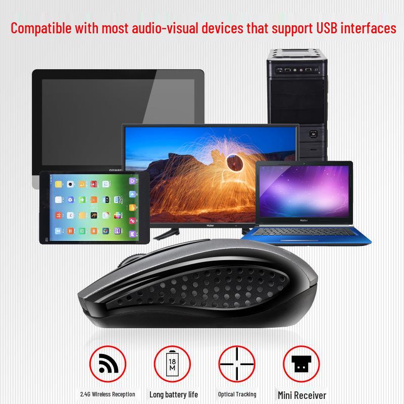 LiMei Q5 2.4G Wireless Cute Mouse for Women - Business & Office Universal Mouse for Notebooks & Computers