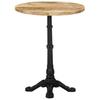 VidaXL Bistro Table Ø60x76 Cm Raw Mango Wood