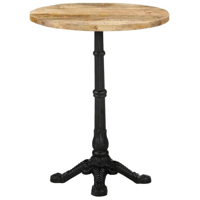 VidaXL Bistro Table Ø60x76 Cm Raw Mango Wood