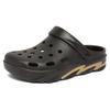 Large Size Slippers 45 Size Beach Shoes Men's Hole Shoes One-word Sandals Household Thick Soles Increase the Height of Anti-skid Stepping On Shit