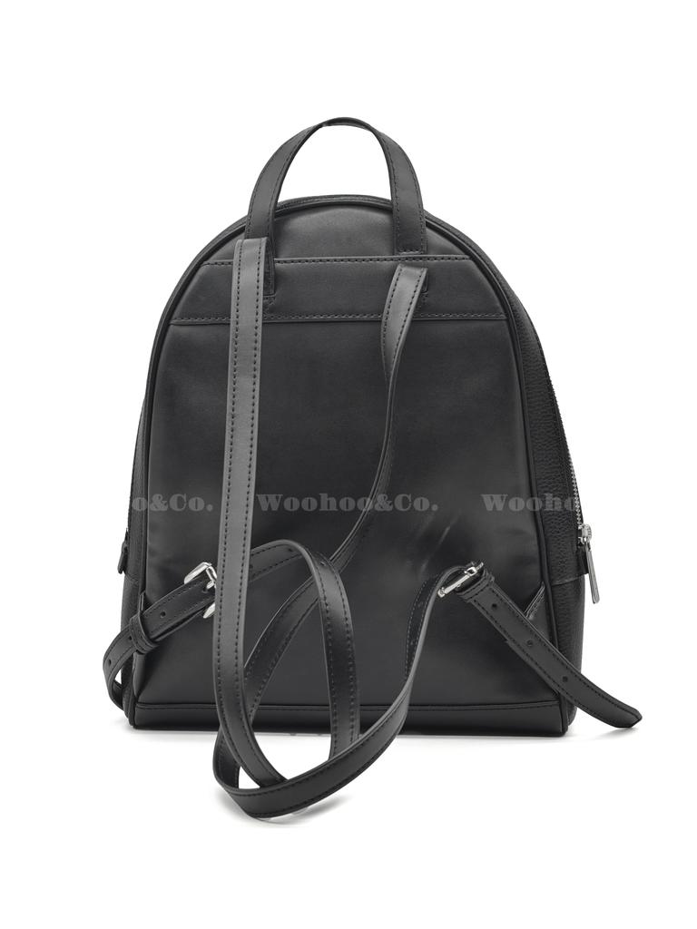 Michael Kors Verstellbarer Riemen Leder Rucksack Mittel Unisex Rucksack Schwarz 35T5SM9M1L-BLACK