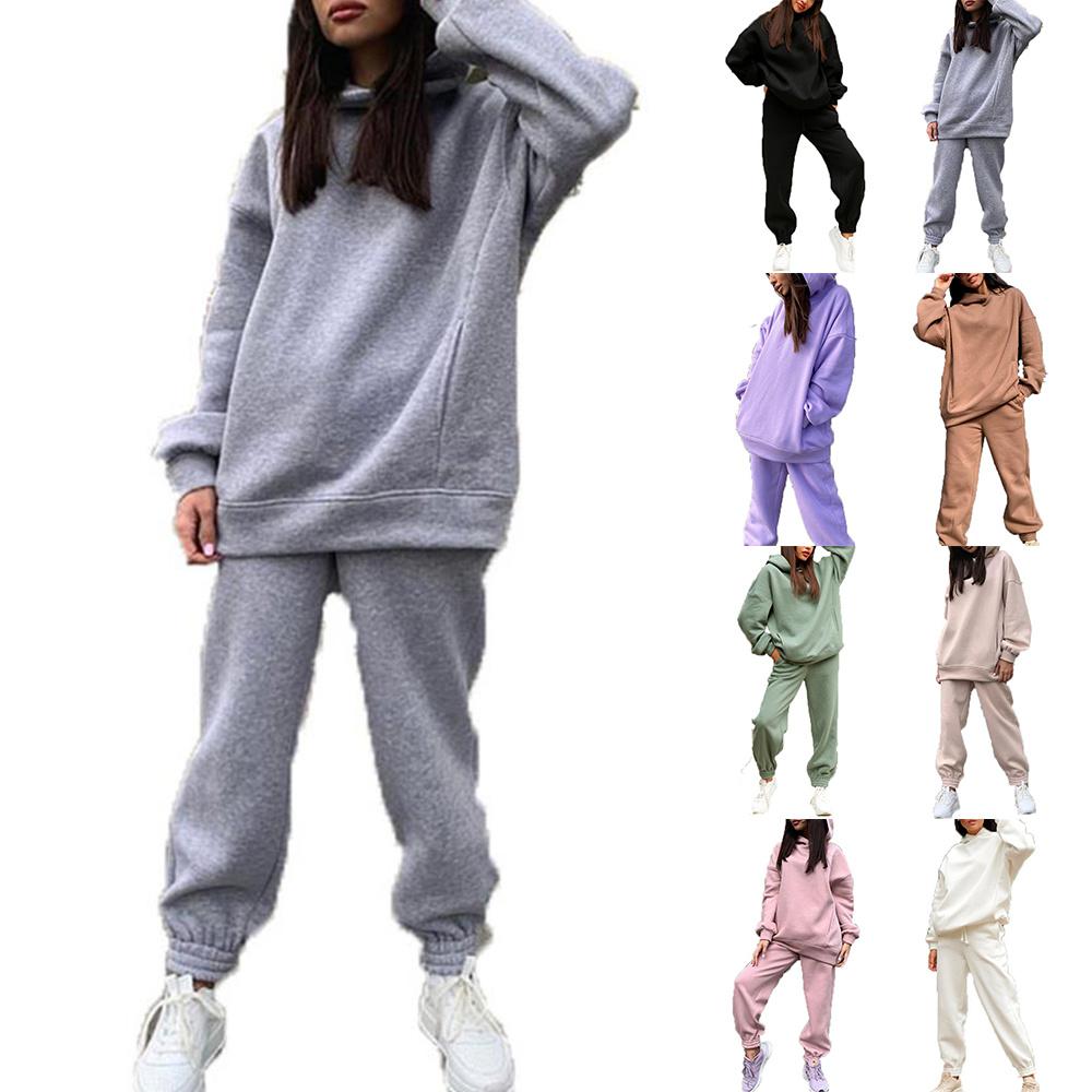Buy Women Casual Plain Loose Tracksuit 
