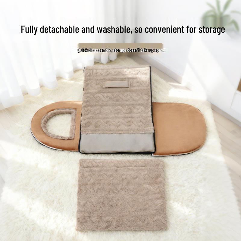 Universal Enclosed Cat Bed: Thick, Warm, Washable Nest for Deep Sleep