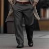 Herren Formal Einfarbig Mode Straße Täglich Outdoor Locker Gerade Anzug Freizeithose Hose
