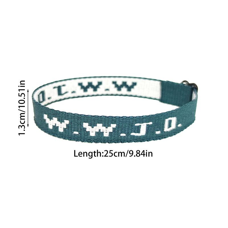 Wwjd Braided Rope Bracelet What Would Jesus Do Handmade Bangles Inspirational Religious Christian Bracelets For Women Men Gifts