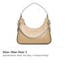 MICHAEL KORS Wilma Leather Shoulder Bag, Crescent Bag, Handbag, Shoulder Bag Women's Light Umber 32R3S3WN6L-222