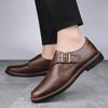 Fashion Brand Leather Footwear Slip on Office Man Casual Shoes Fashion Hasp Business Wedding Party Men Dress Shoes Driving Loafers Shoes