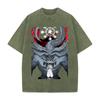 Anime Jujutsu Kaisen Ryomen Sukuna Mahoraga Printed Tee Men Women Washed Cotton T-shirts Retro T Shirt Harajuku Oversized Tshirt