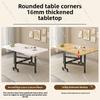 Household Folding Dining Table, Movable Extendable Table for Small Apartments, Rectangular Table with Chair, Space-saving Design