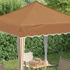 Pop Up Party Tent 195 X 195 X 245 Cm Beige Oxford Fabric