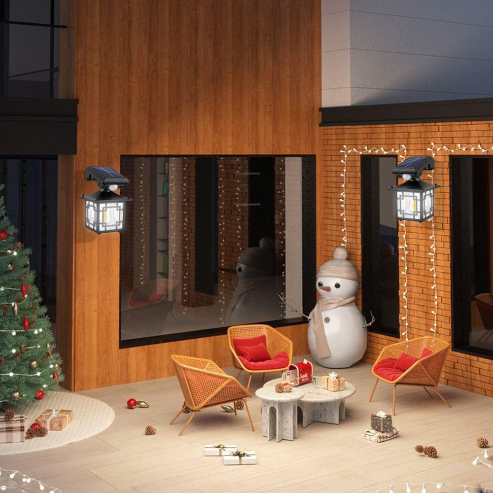 Remote Control Motion Induction Wall Lamp IP65 Waterproof Solar Street Floodlight  Front Porch