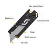 Utility Sliding Blade Knife Pocket Tool 5-in-1 Multipurpose DIY Keychain Paper Knife Sharp Boxes Cutter With Opener Hex Wrench