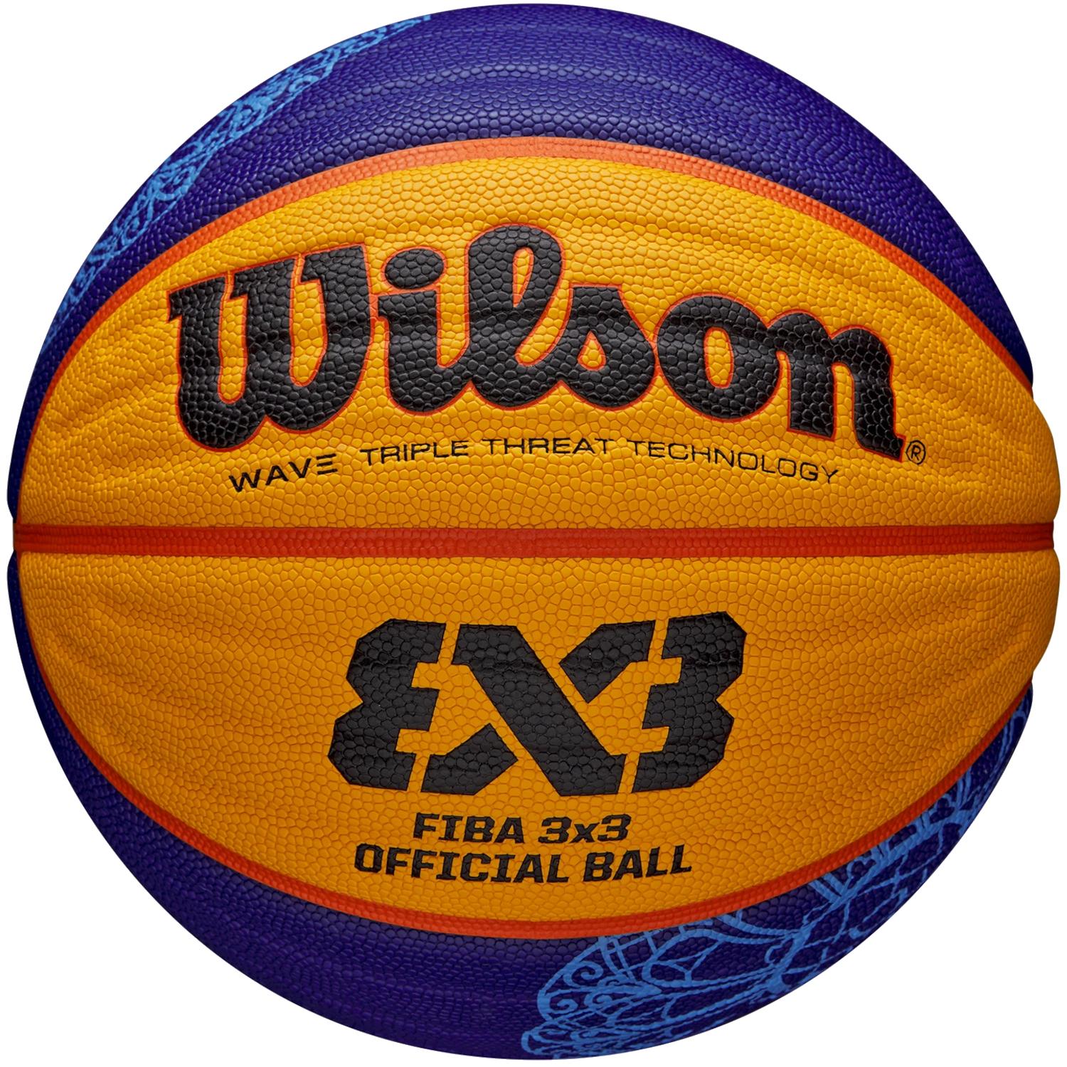 Wilson Bola de jogo FIBA ​​3X3 Paris 2024, basquete amarelo unissex 6 amarelo