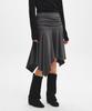 GENERALIDEA Asymmetrical Midi Jersey Skirt [Charcoal] / Gf3Lsk505