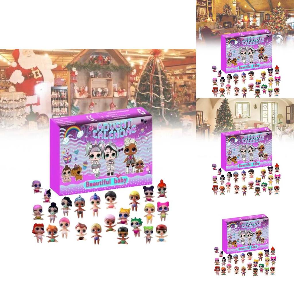New Festive Christmas 24 Day Countdown Blind Box Advent Calendar Gift For Kids