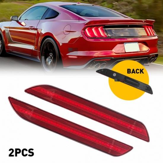 Для Ford Mustang 2015-2022 Светодиодный 2X Красный Задний Боковой Габаритный Фонарь Линза Левая и Правая