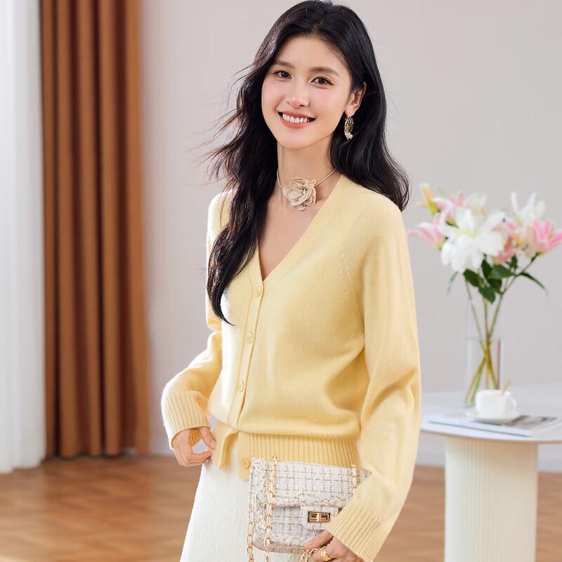 

Women s 100% Merino Wool V-Neck Cardigan XL