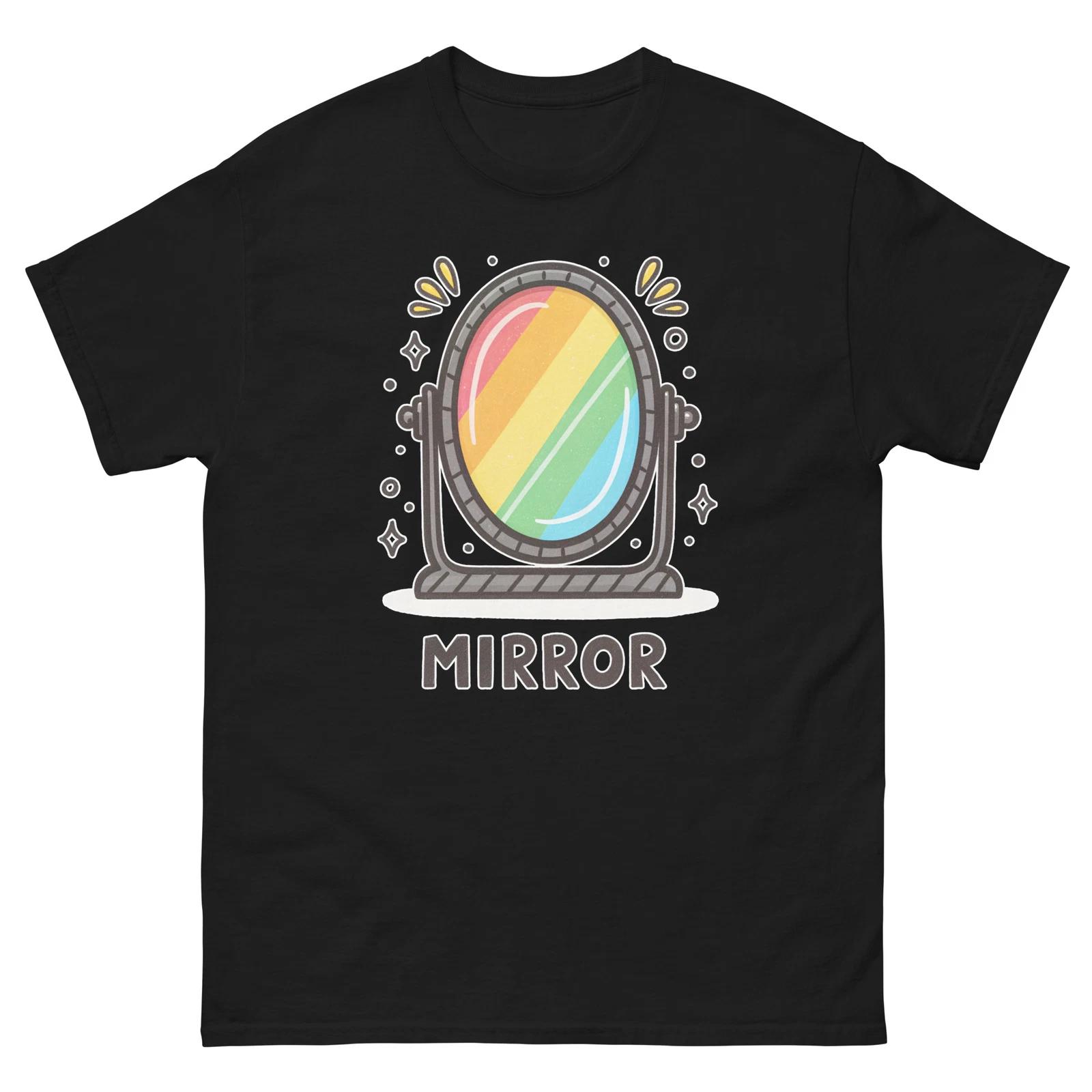 Mirror School Classroom Object Office Teacher T-Shirt S