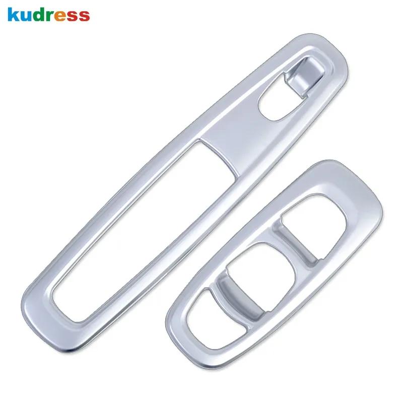 For Renault Kadjar 2016-    Matte Car Inner Door Window Lift Switch Button Panel Cover Trim Interior Accessories