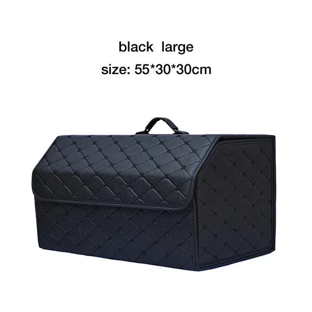 Car Trunk Storage Box Large Capacity Multiuse Tools Storage Bag Auto Leather Stowing Tidying Folding For Emergency Storage Box