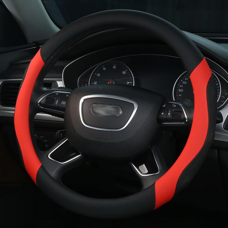 Non-slip Breathable Massage Car Steering Wheel Cover for All Seasons