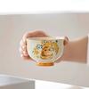 Plant Ash Happy Hanhan Cat Teacup Ceramic Household Master Cup Single Cup Tea Kung Fu Tea Set Gift Box Gift