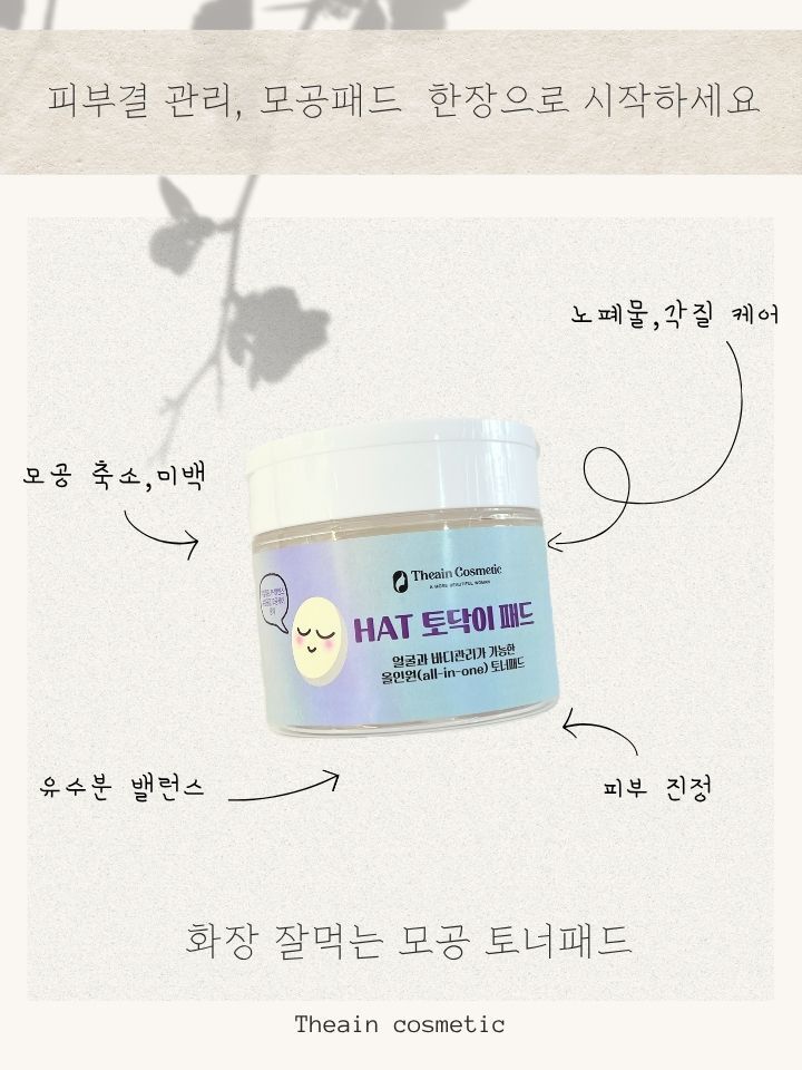 Pore Toner Pad HAT Todak-i Pad 60 Todak Pads