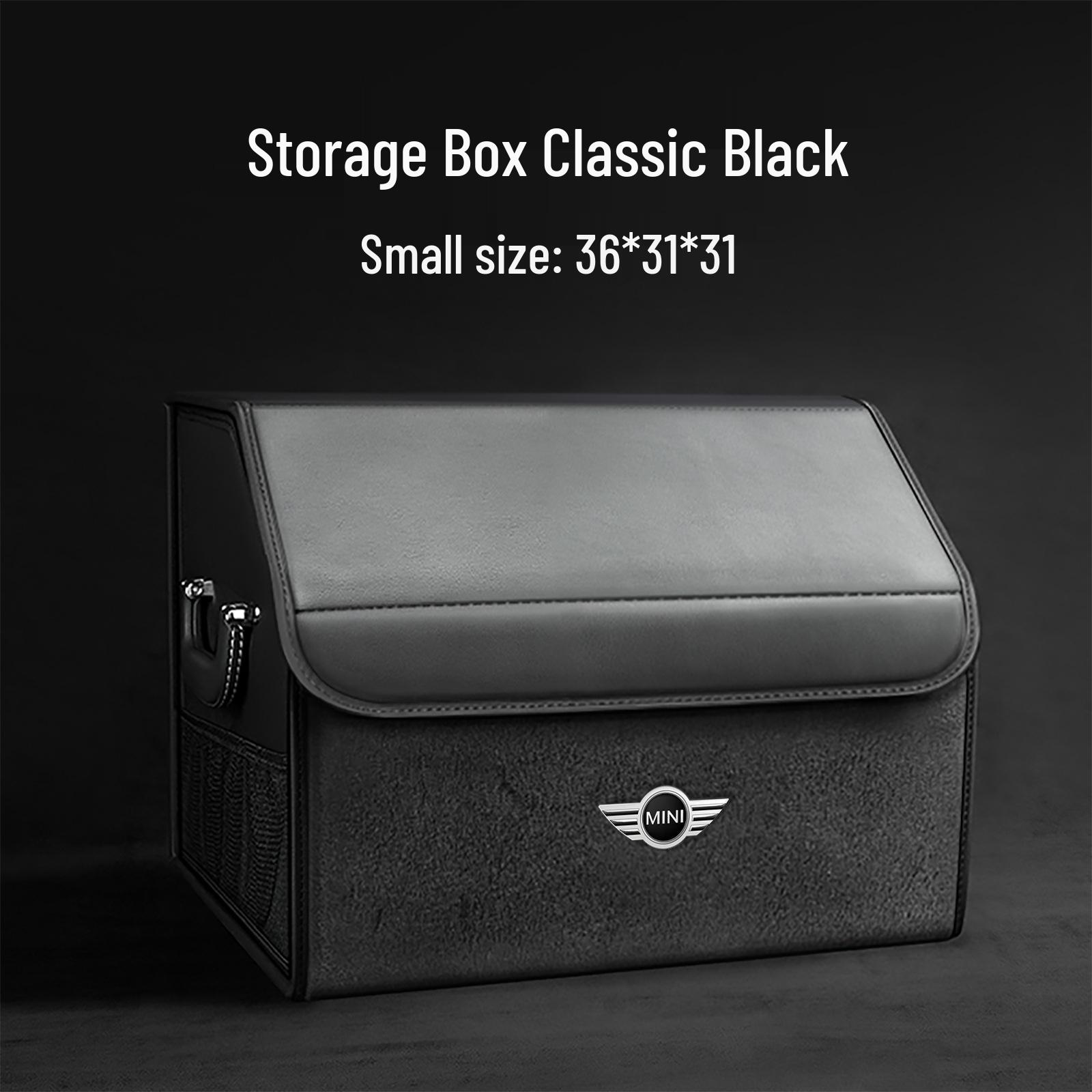 

BMW Mini Trunk Foldable Leather Storage Box - Car Interior Accessory