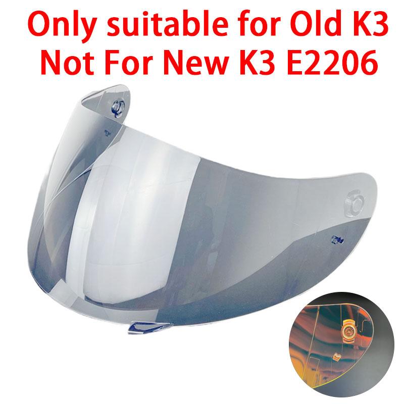 K3 Visor for AGV K3 Shield 2026 New Mold E2206 Photochromic Old K3 High Strength Sunscreen Capacete WindshielHelmet Visor Shield