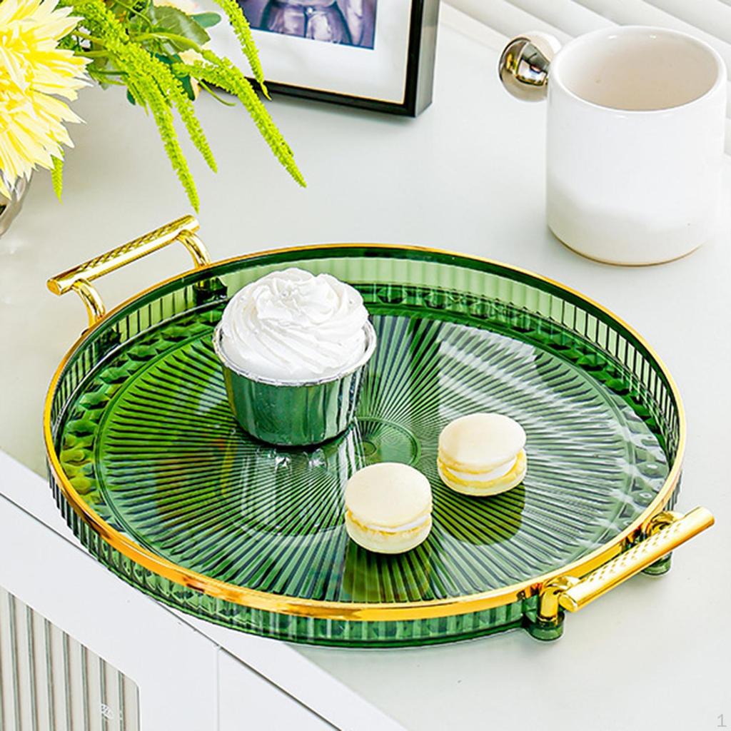 Countertop Fruit Bowl Dish Serving Platter Round Tray Storage for Restaurant