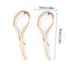 Alloy Dangle Earrings Gold Silver Color Metal Earrings Charm Asymmetric Line Earrings  For Women