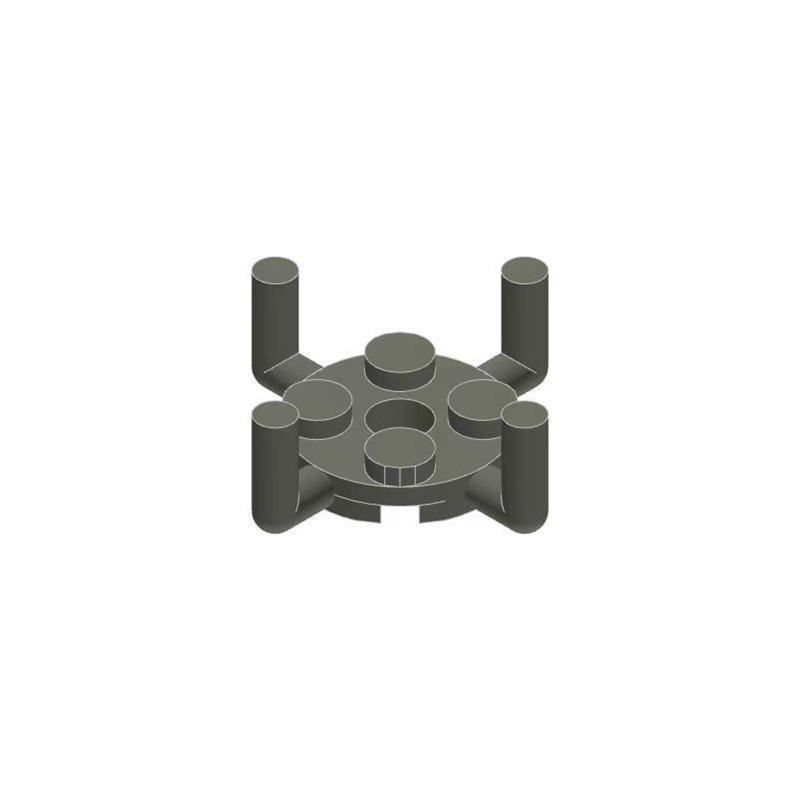 

50g 61Pcs / lot 98284 Plate Round 2x2 4 Holes 4 Bars Building Blocks Add-Ons Fitting Including Brick Playthings Children 50g--61PCS темно серый