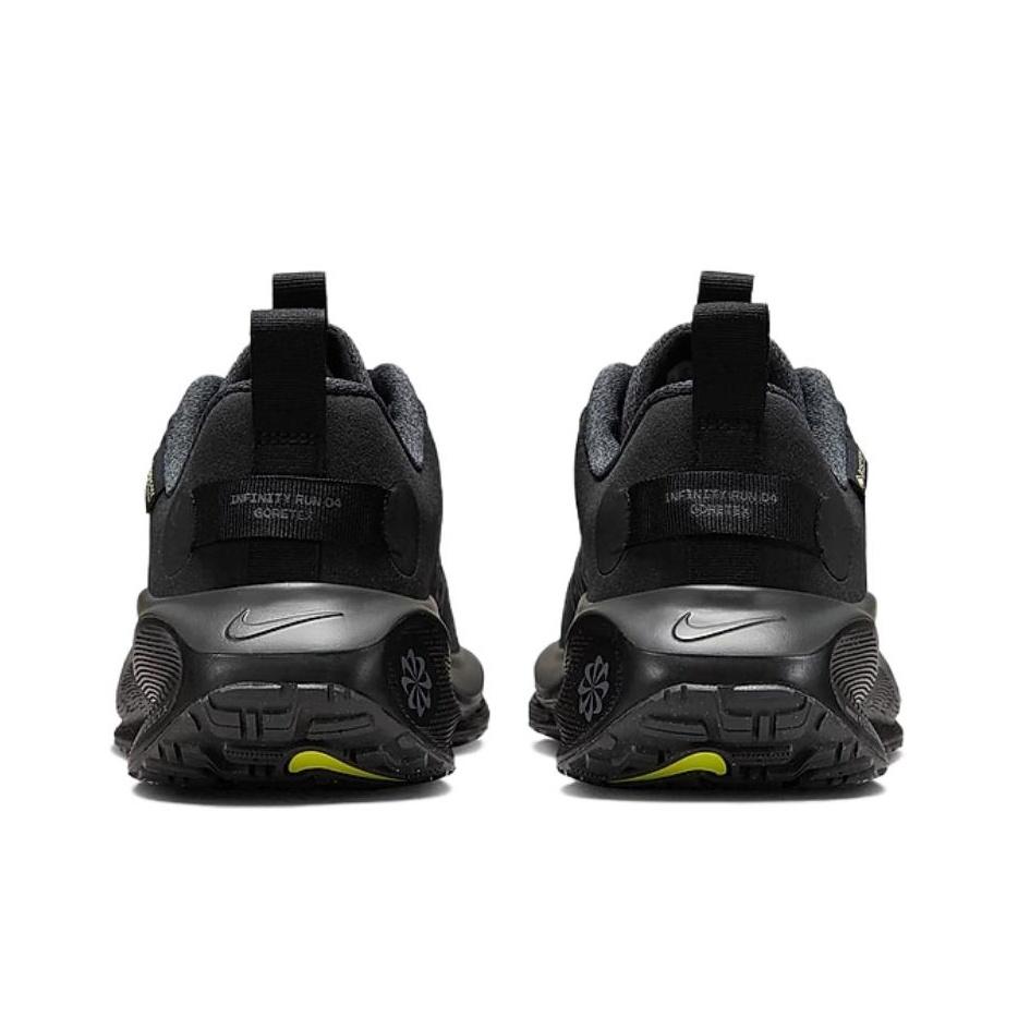 Nike ReactX Infinity Run 4 GORE-TEX Czarne Antracytowe Damskie Sneakersy Volt Ciemnoszare HQ0264-001