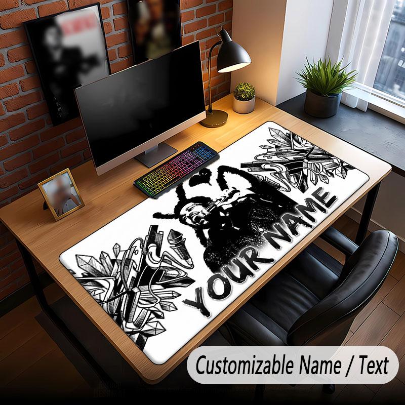 Custom Name Extended Mouse Pad,The Weeknd Gaming Desk Mat For Home Office Desktop Decor
