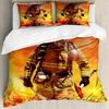 Female Pop Art Three-Piece Quilt Cover Digital Printing Bedding Set Bed Cover