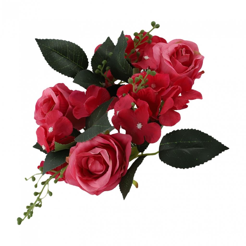 20cm Kerzenständer Kranz Künstlicher Rosen Kerzenständer Kranz Europäisch