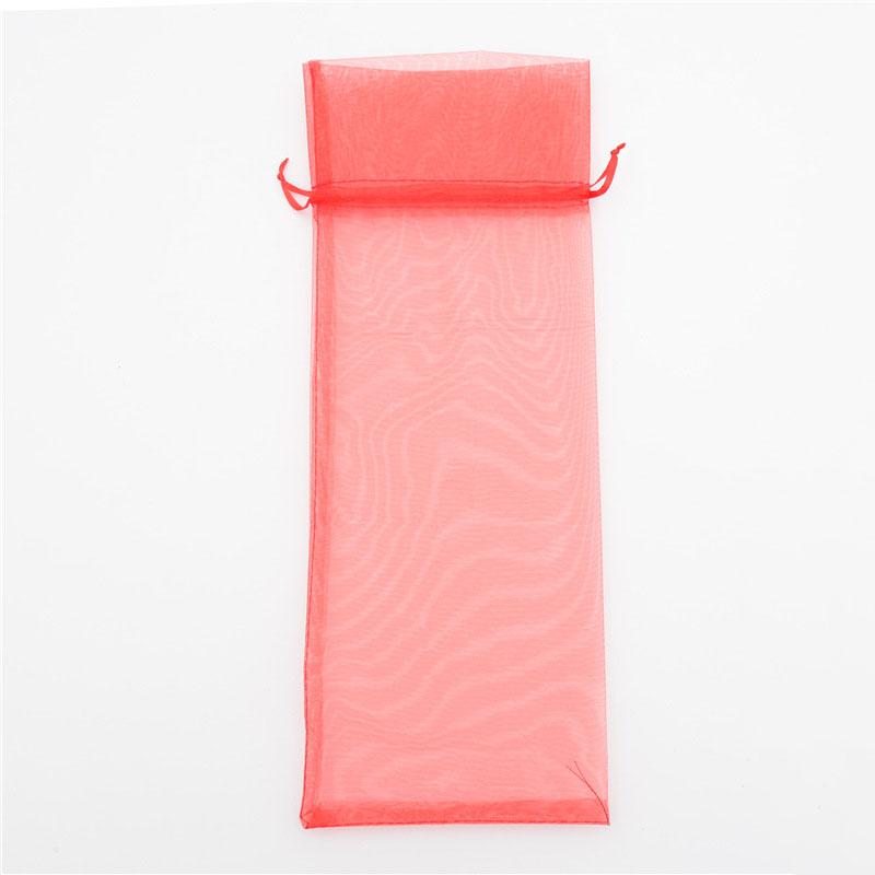 

WTEMPO Красные мешочки из органзы с завязками, идеально подходящие для украшений и подарков на свадьбу, день рождения, годовщину, прозрачные тканевые мешочки с декоративными лентами 50pcs красный