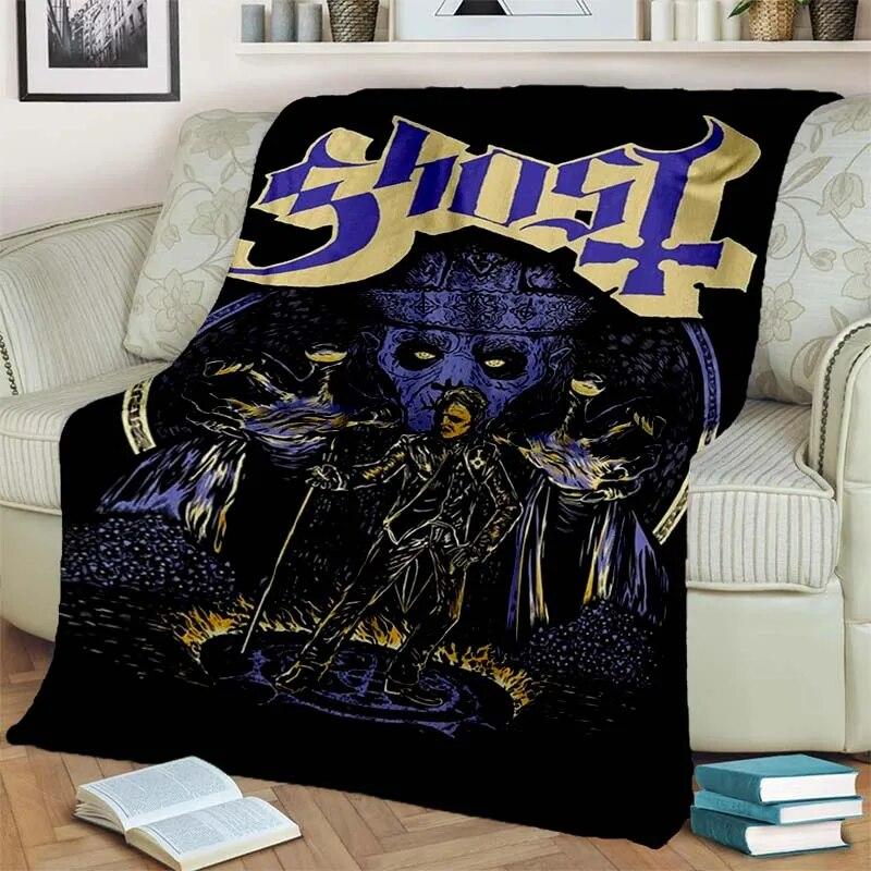 3D Ghost Band Cartoon Flannel Blanket Fashion Warm Lightweight Living Room Bedroom Sofa Bed For Picnic Blanket