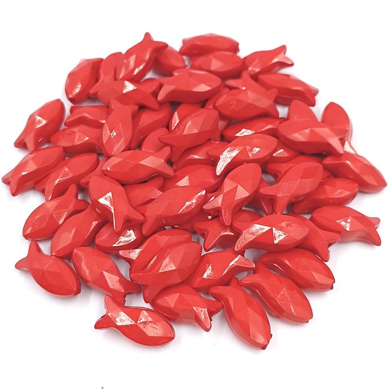 Yaratıcı Şeker Rengi Popüler Aksesuar Yapımı Düz Renk Parlak Gevşek Boncuklar 20 adet 8*18mm Lot Kendin Yap Bileklik Kolye İçin Yeni Akrilik Balık Şekli