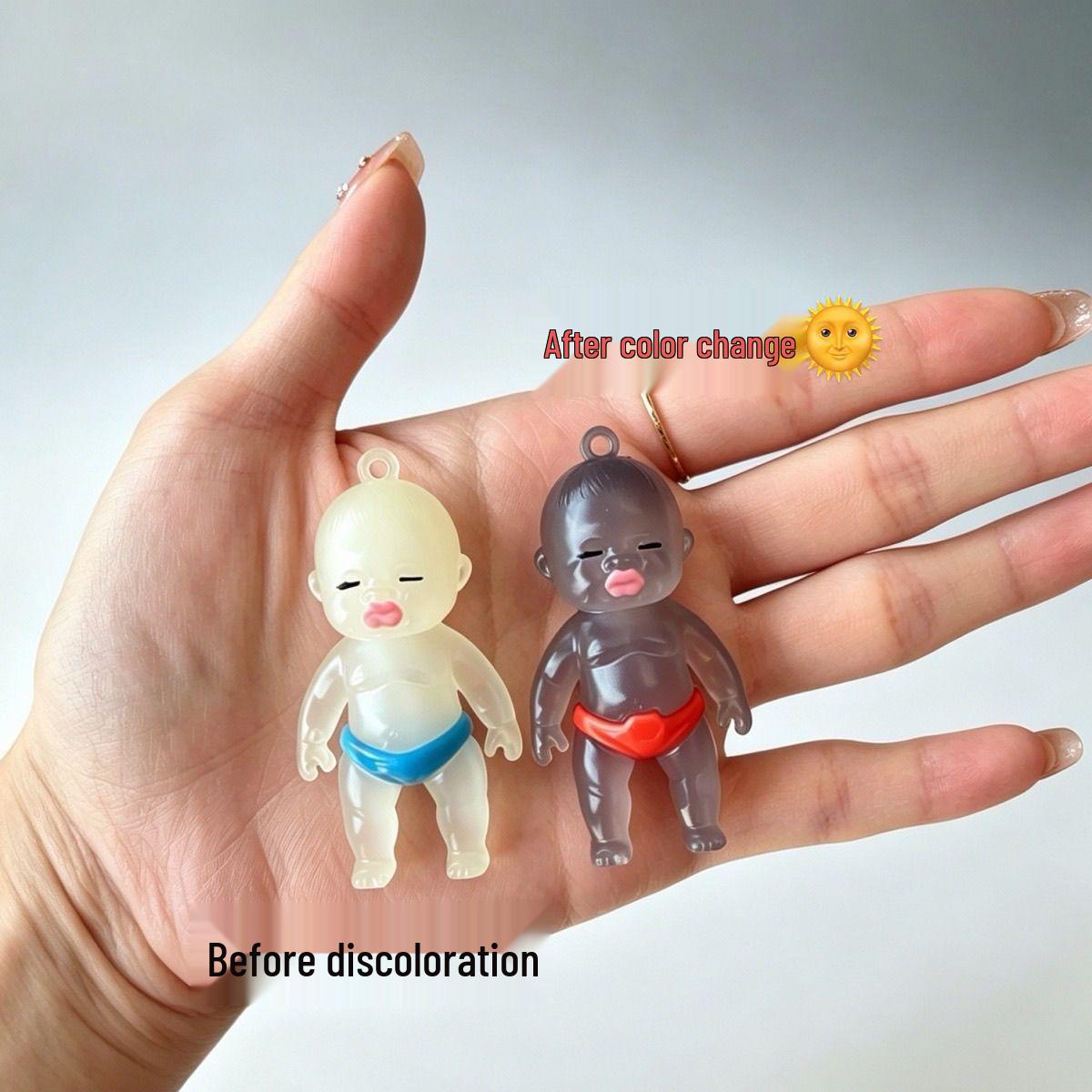 Natasha Keychain: Color-Changing African Doll Pendant Bag Charm Toy