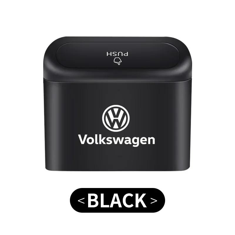 PET1 For VOLKSWAGEN VW 2025 Hot Car Trash Can Storage Box Vehicle Multifunctional Garbage Dust Case For Volkswagen VW Golf 4 R Rline