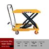 Electric Foot-Operated Platform Cart: Compact Manual Hydraulic Lifting Trolley for Warehousing