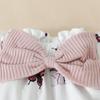 Summer Elephant Print T-shirt & Shorts Set for Baby Girls - Flutter Sleeve Romper with Bow Shorts